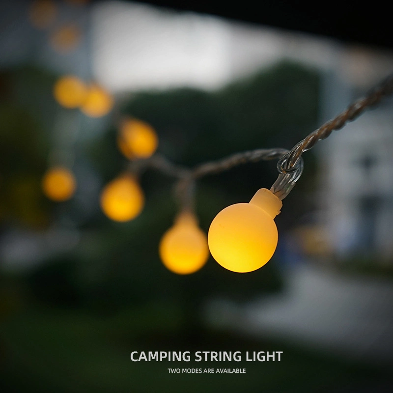 Battery-Operated Decorative Cherry Lights LED Rope Light Camping Hiking Safety Light Tent String Light Warm White Yellow Light Wyz20205