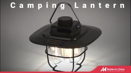 Yichen 充電式調光可能 LED レトロキャンプランタン